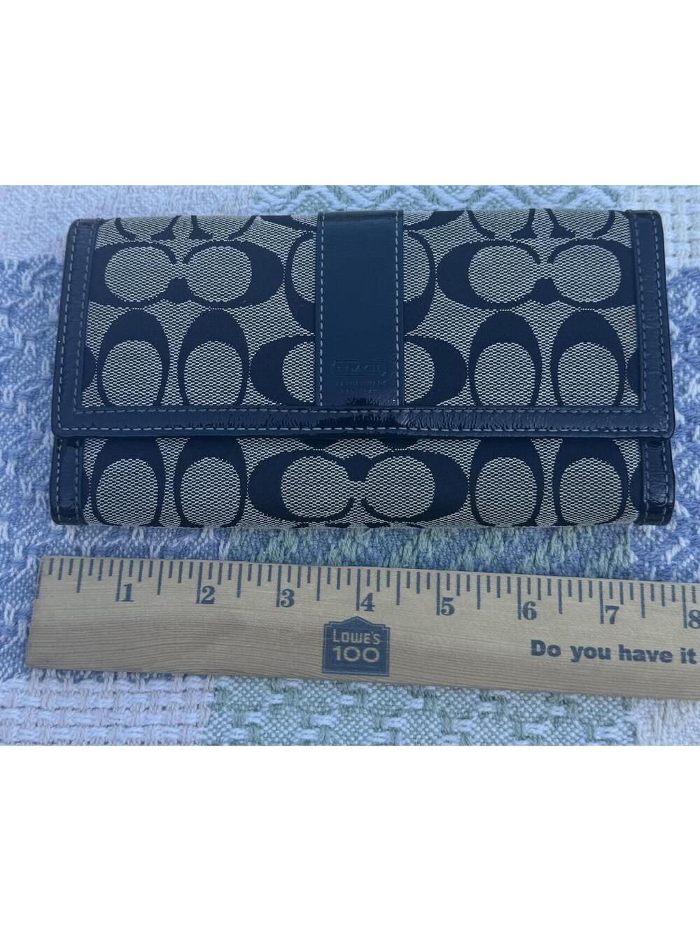 Y2K Coach Signature Canvas and Leather Wallet